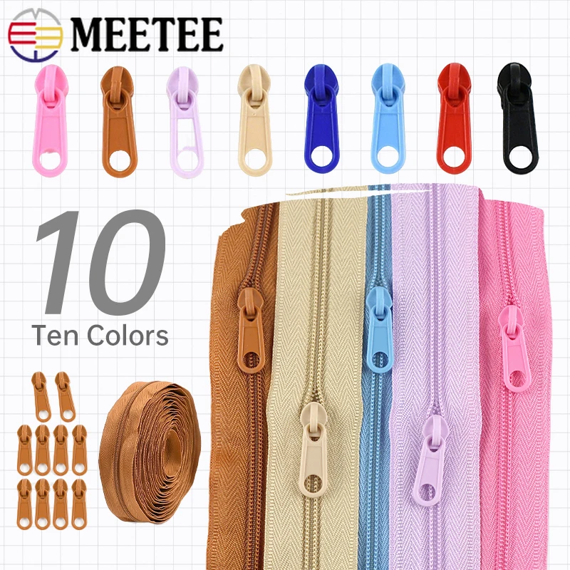 1/2Sets Meetee 3# Nylon Zipper By Meter with Zips Puller Closure Zippers for Sewing Clothes Replacement Repair Kits Accessories
1/2Sets Meetee 3# Nylon Zipper By Meter with Zips Puller Closure Zippers for Sewing Clothes Replacement Repair Kits Accessories