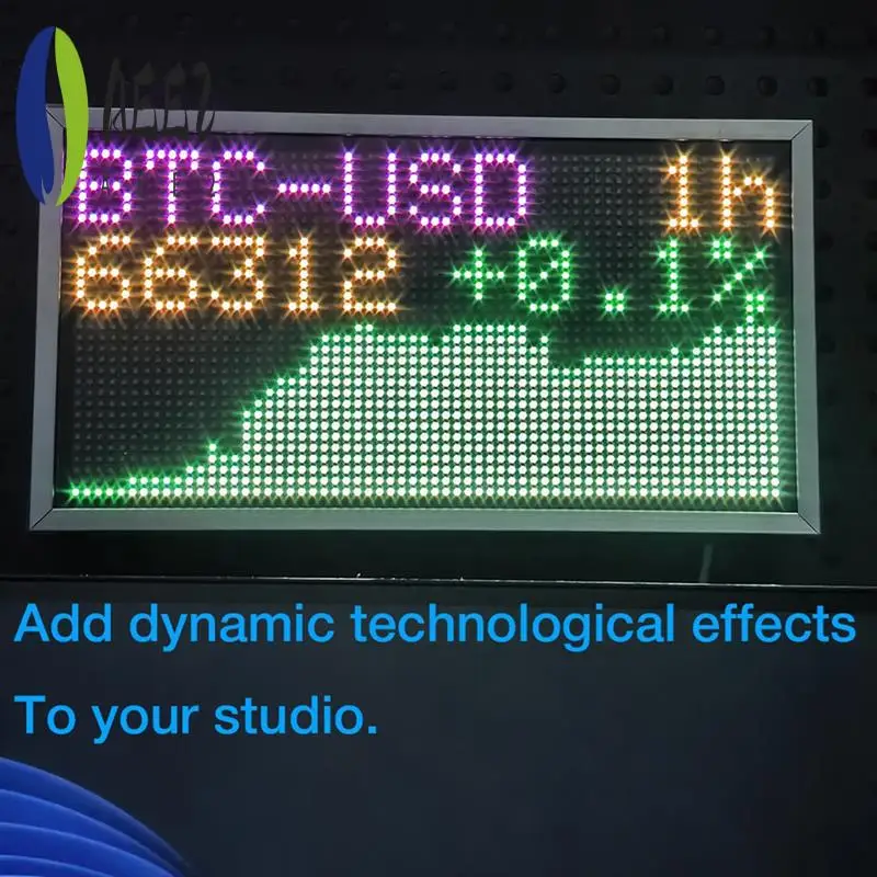 AEE2-8Inch Big Wall Weather Clock And Stock Bitcoin Price Ticker Display With Big Pixel Screen Bitcoin Stock Ticker Display
AEE2-8Inch Big Wall Weather Clock And Stock Bitcoin Price Ticker Display With Big Pixel Screen Bitcoin Stock Ticker Display