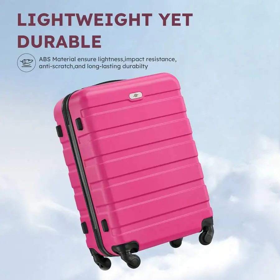 3-Piece Lightweight Hardshell Carry-On Set: 20Inch Spinner Suitcase + Tote + Toiletry Bag For Travel, Business, Leisure
3-Piece Lightweight Hardshell Carry-On Set: 20Inch Spinner Suitcase + Tote + Toiletry Bag For Travel, Business, Leisure