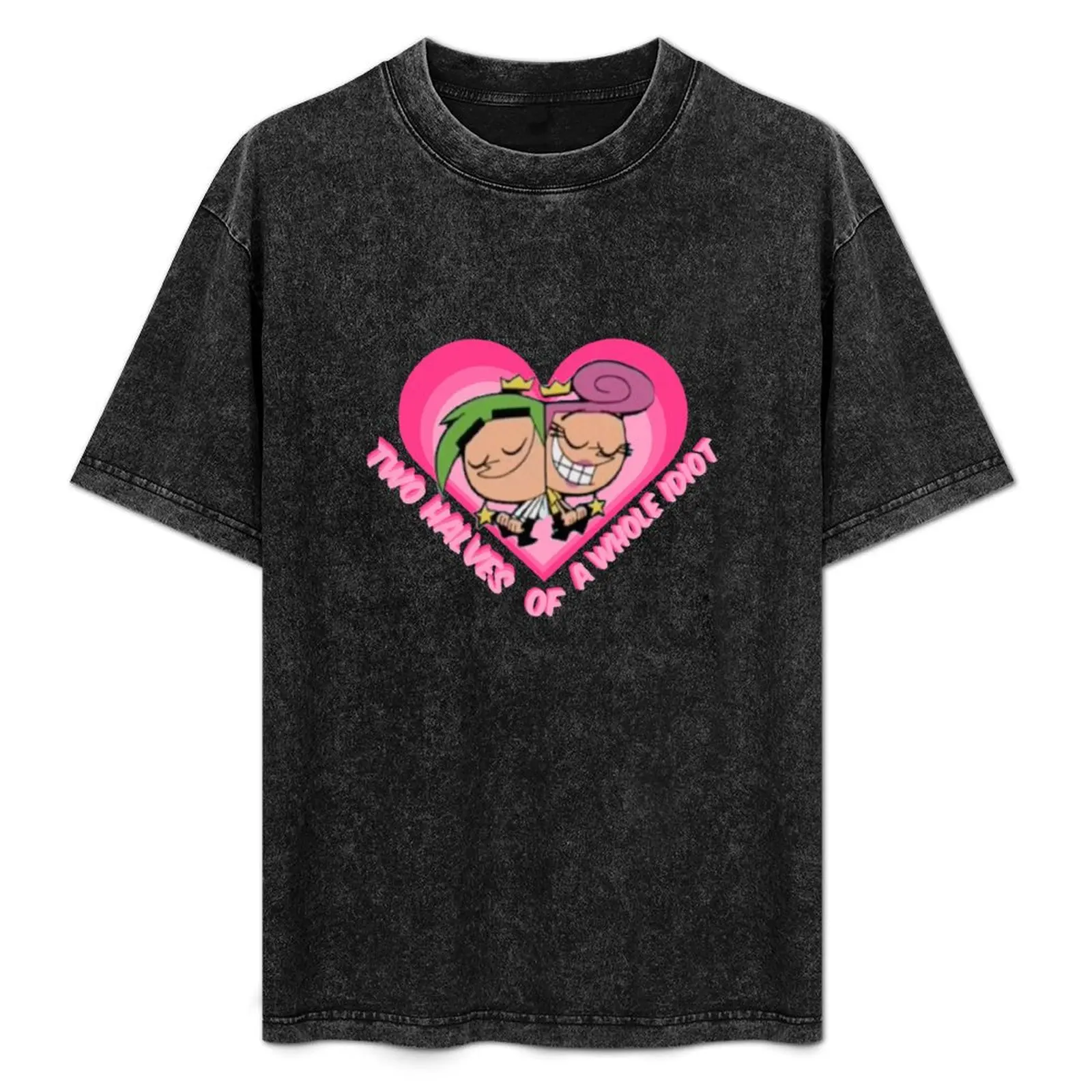 Two Halves of a Whole Idiot (Cosmo and Wanda, Fairly Odd Parents) T-Shirt Odor Resistant Short Sleeve Top
Two Halves of a Whole Idiot (Cosmo and Wanda, Fairly Odd Parents) T-Shirt Odor Resistant Short Sleeve Top