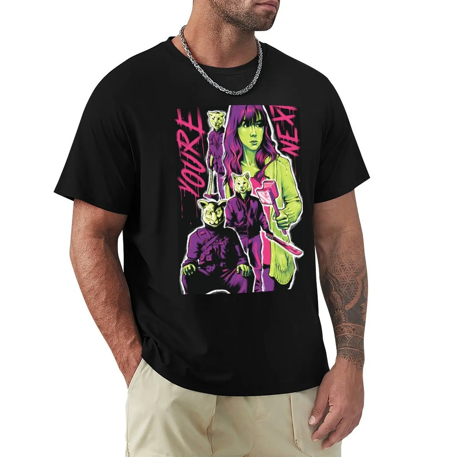 You're Next Movie Art T-Shirt Modern Print Casual T-Shirt
You're Next Movie Art T-Shirt Modern Print Casual T-Shirt