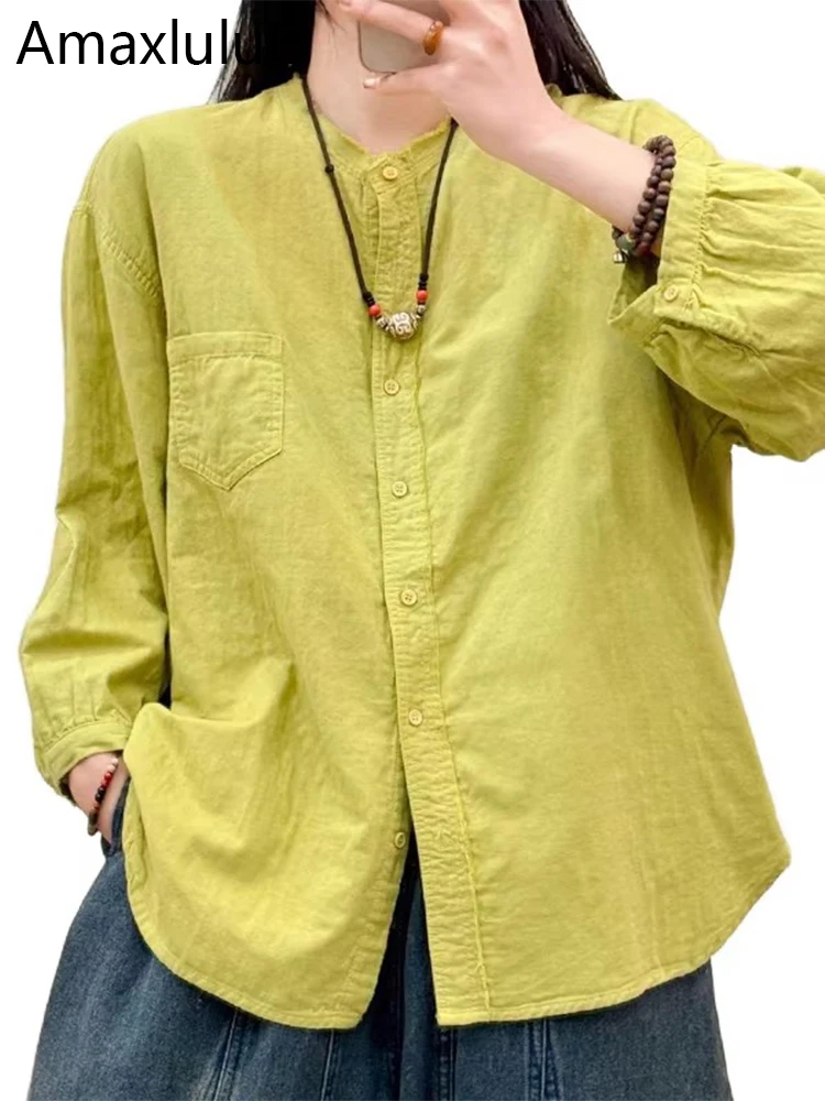 Amax luluE Korean Spring Clothes Womens Fashion Leisure Solid Shirts Females Classic Loose Blouses Luxury Harajuku Cotton Tops
Amax luluE Korean Spring Clothes Womens Fashion Leisure Solid Shirts Females Classic Loose Blouses Luxury Harajuku Cotton Tops