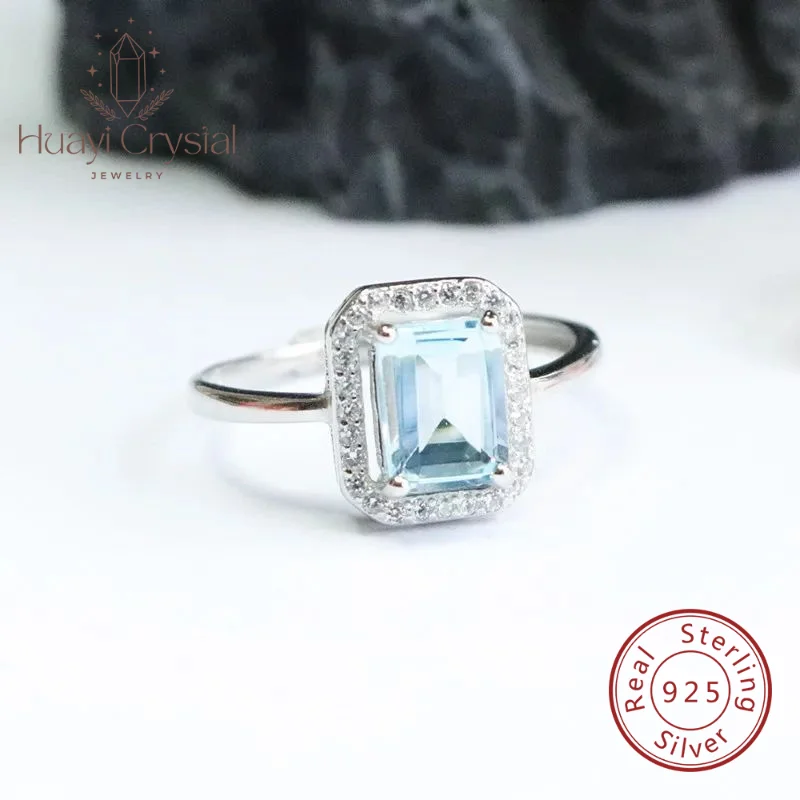 S925 silver inlaid natural swiss blue crystal topaz square ring color treasure
S925 silver inlaid natural swiss blue crystal topaz square ring color treasure