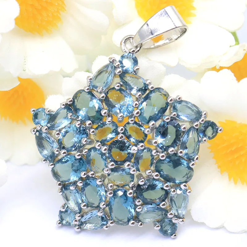 Buy 5 Get 1 Free 37x29mm Pretty Created London Blue Topaz Pink Tourmaline Women Wedding Silver Plated Pendant
Buy 5 Get 1 Free 37x29mm Pretty Created London Blue Topaz Pink Tourmaline Women Wedding Silver Plated Pendant