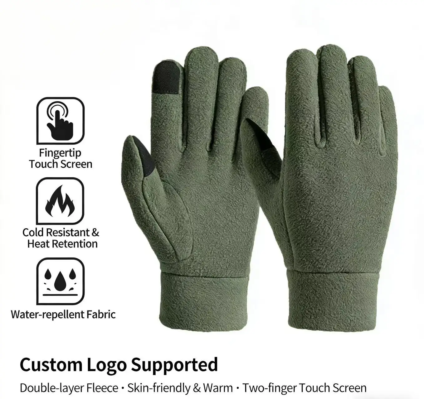 Warm Gloves Double-layered Thickened Fleece Outdoor Sports Gloves Skiing Motorcycling Gloves Touchscreen Cycling Thermal Gloves
Warm Gloves Double-layered Thickened Fleece Outdoor Sports Gloves Skiing Motorcycling Gloves Touchscreen Cycling Thermal Gloves