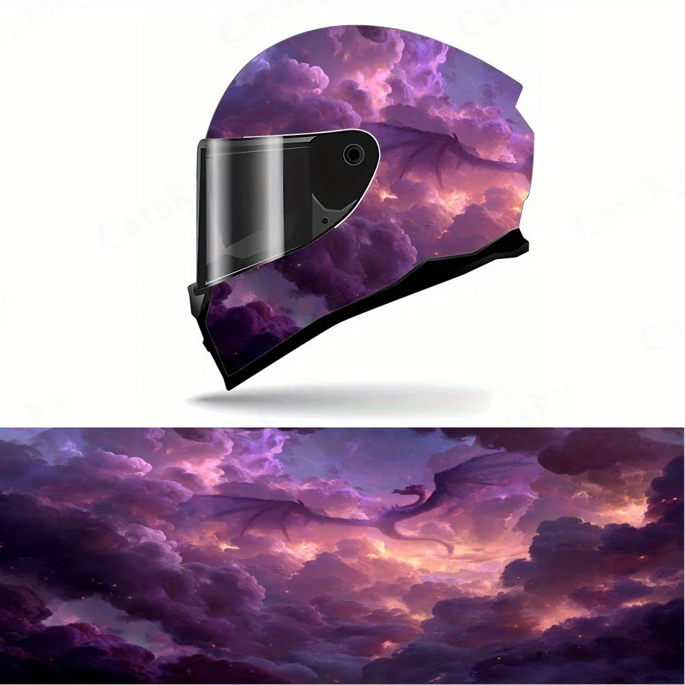 Наклейки на анфас на шлем с фиолетовыми драконами и облаками — прочный и водонепроницаемый ПВХ, самоклеящийся эстетический шлем для гонок на мотоциклах
Наклейки на анфас на шлем с фиолетовыми драконами и облаками — прочный и водонепроницаемый ПВХ, самоклеящийся эстетический шлем для гонок на мотоциклах