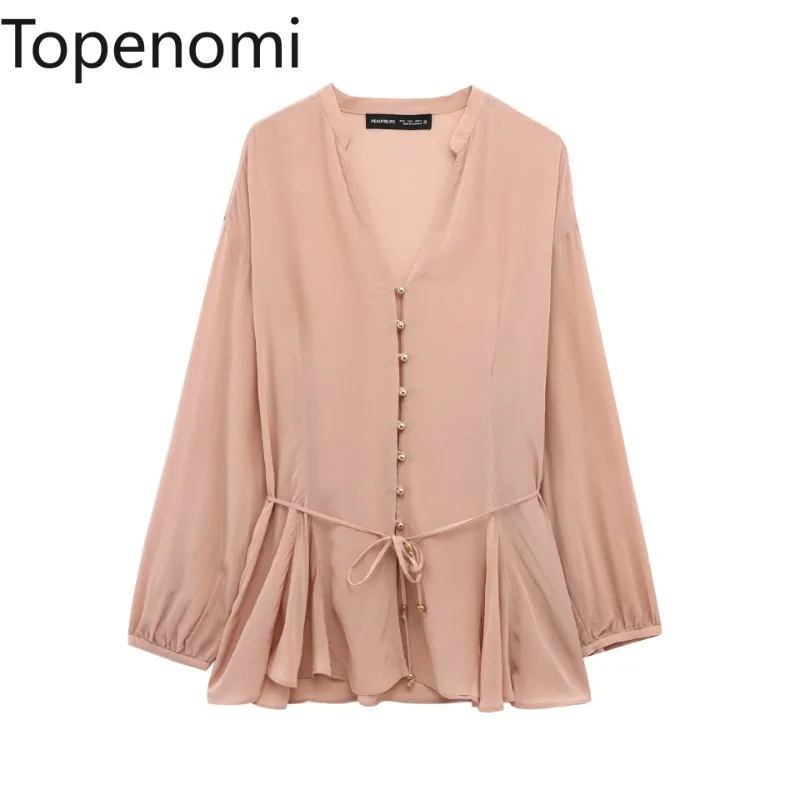 Topenomi Shirts Women 2025 Spring Single Breasted Lace Up Waisted Loose Long Sleeve Blouses French Chic Elegant Casual Lady Tops
Topenomi Shirts Women 2025 Spring Single Breasted Lace Up Waisted Loose Long Sleeve Blouses French Chic Elegant Casual Lady Tops
