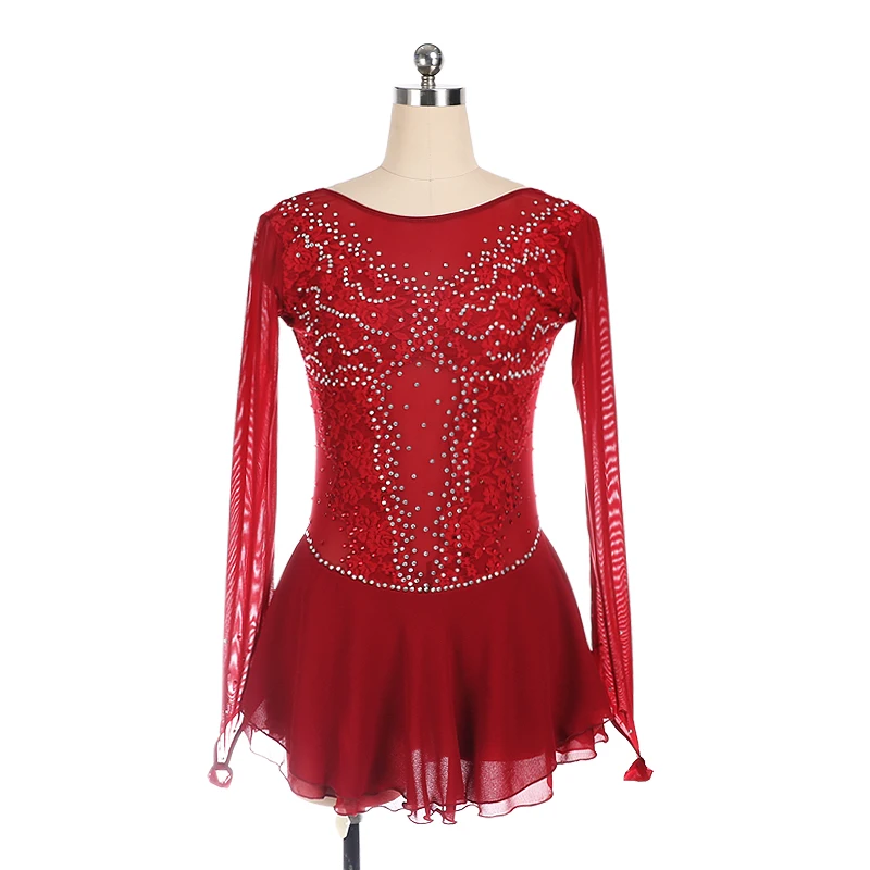 Nasinaya Figure Skating Dress Customization Competition Women's Children's Rhythmic Gymnastics Performance Wine Red Lace Costume
Nasinaya Figure Skating Dress Customization Competition Women's Children's Rhythmic Gymnastics Performance Wine Red Lace Costume
