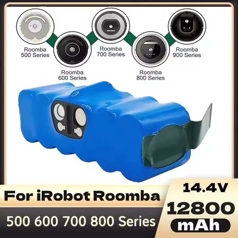 NEW 12800mAh Battery 14.4V for iRobot 500 600 700 800 900 Series Battery for iRobot Roomba 14.4V 620 650 770 780 580
NEW 12800mAh Battery 14.4V for iRobot 500 600 700 800 900 Series Battery for iRobot Roomba 14.4V 620 650 770 780 580