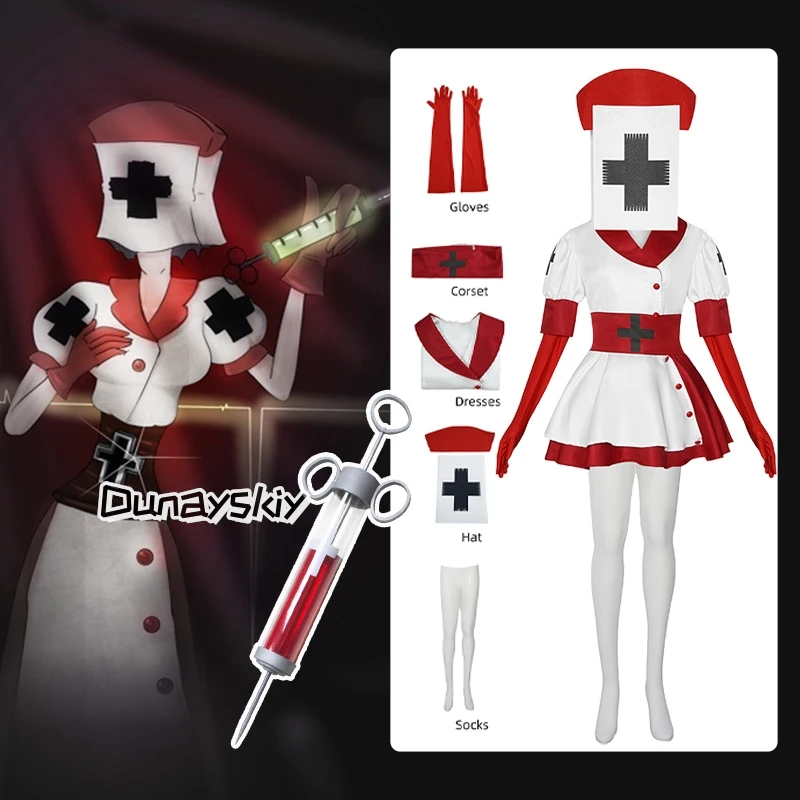 Dark Deception Nurse Halloween Cosplay Costumes Women Party Dress XS-3XL Women Uniform Nurses Dress Anime Party Suit
Dark Deception Nurse Halloween Cosplay Costumes Women Party Dress XS-3XL Women Uniform Nurses Dress Anime Party Suit