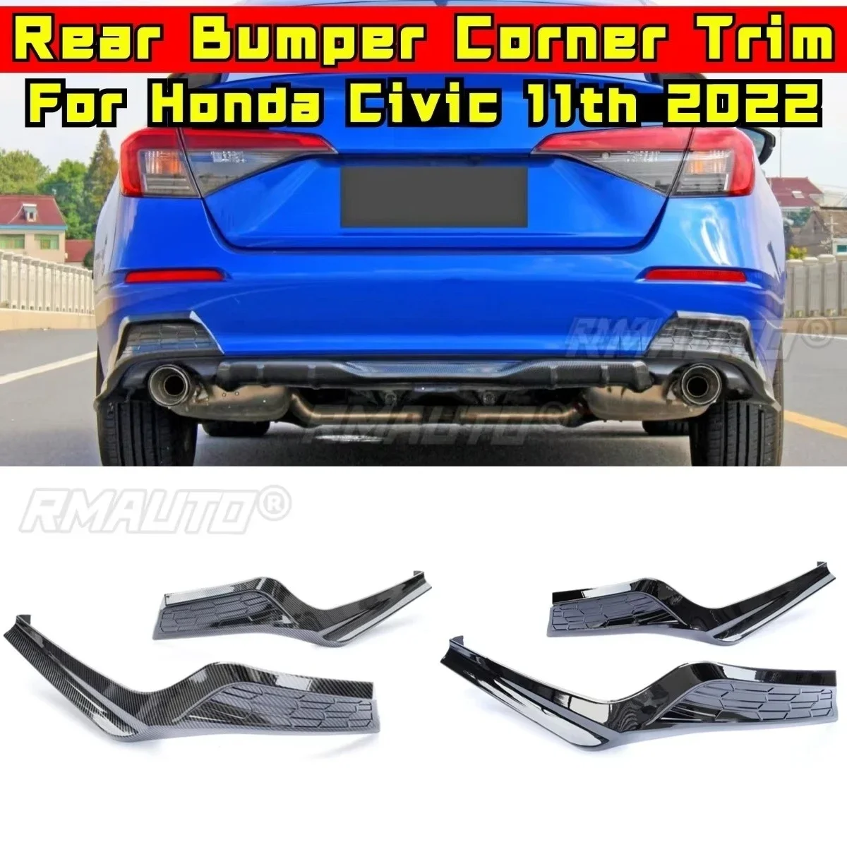 Задний бампер автомобиля, разделитель губ, комплект кузова для Honda Civic Thai Edition 11th 2022, защита бампера, угловая накладка, автомобильные аксессуары
Задний бампер автомобиля, разделитель губ, комплект кузова для Honda Civic Thai Edition 11th 2022, защита бампера, угловая накладка, автомобильные аксессуары