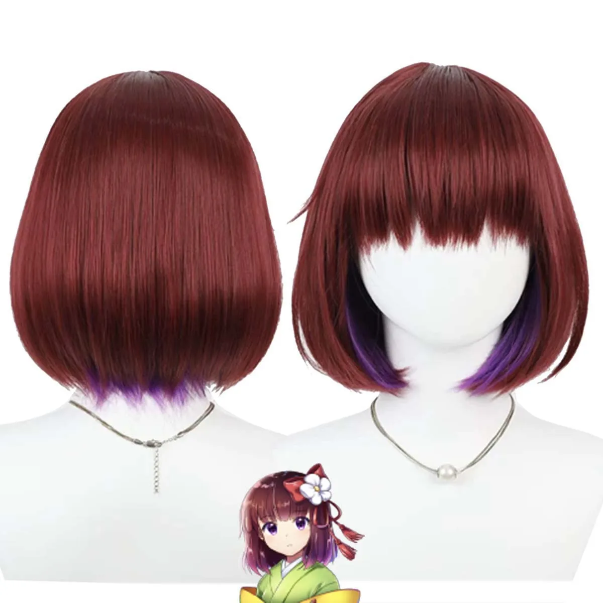 Game Touhou Project Cosplay Hieda no Akyuu Wine Red Mixed Purple Heat Resistant Hair Wig
Game Touhou Project Cosplay Hieda no Akyuu Wine Red Mixed Purple Heat Resistant Hair Wig