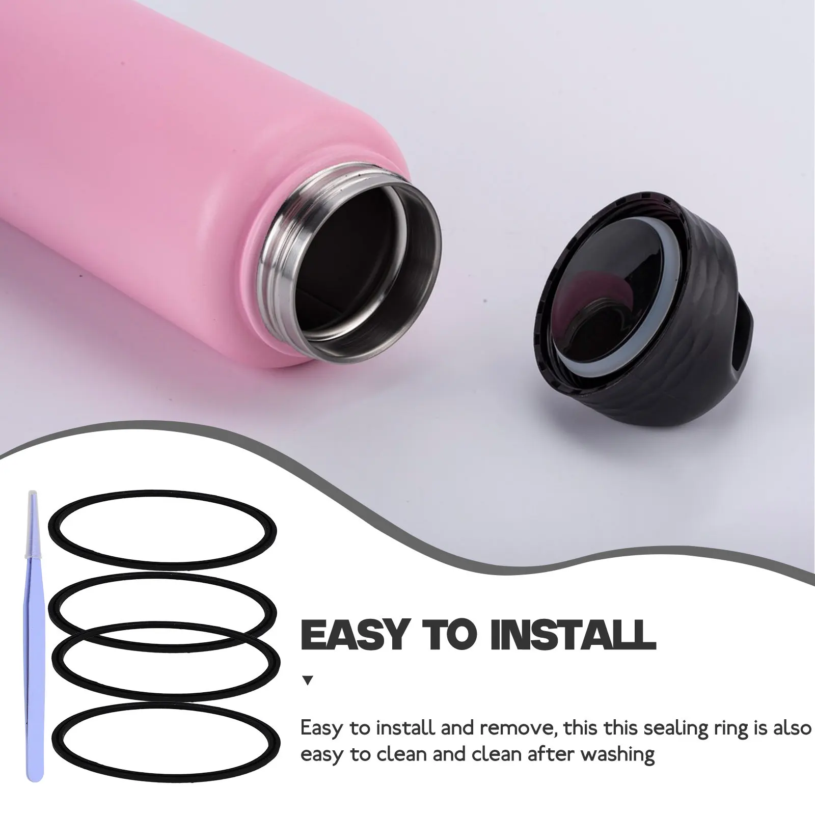 1Set Universal Silicone Sealing Ring for Bottle Lids High Elasticity Heat Resistant Gasket for Insulated Cups Easy Clean
1Set Universal Silicone Sealing Ring for Bottle Lids High Elasticity Heat Resistant Gasket for Insulated Cups Easy Clean