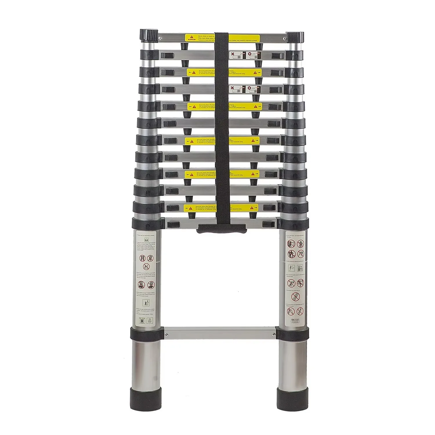 3.8M Single Aluminium Telescopic Ladder With 2cm Safety Hand Guard
3.8M Single Aluminium Telescopic Ladder With 2cm Safety Hand Guard