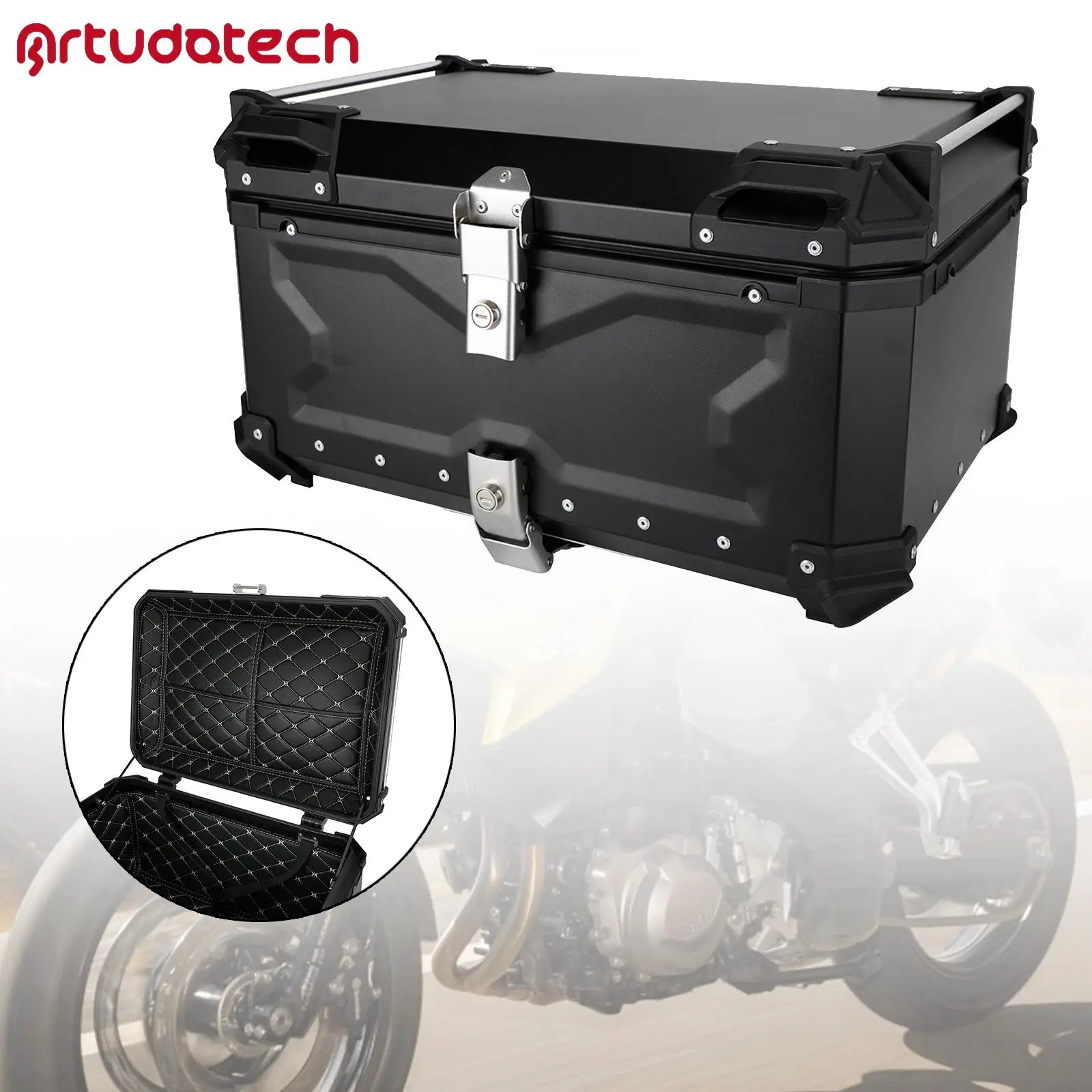 Artudatech Tail Box Top Luggage Box Pack Trunk Universal 65L for Bmw R1200Gs R1250Gs F750Gs
Artudatech Tail Box Top Luggage Box Pack Trunk Universal 65L for Bmw R1200Gs R1250Gs F750Gs