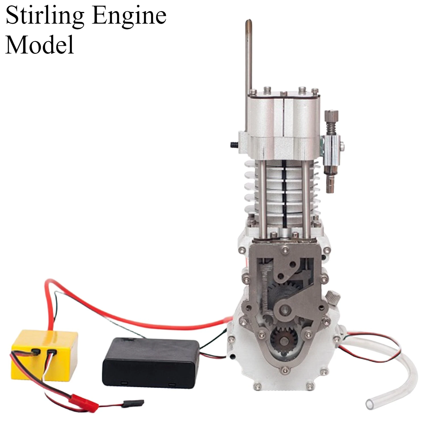 Stirling Engine Model Single Cylinder Four Stroke Full Metal with Base Fuel Tank Physics Experiment Toy Gift
Stirling Engine Model Single Cylinder Four Stroke Full Metal with Base Fuel Tank Physics Experiment Toy Gift