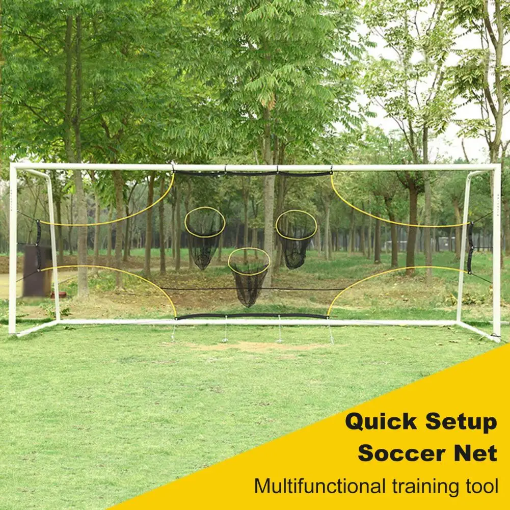 Durable Soccer Goal Net Portable Folding Soccer Goal Net with Scoring Zones Colorful Targets for Backyard Football for Soccer
Durable Soccer Goal Net Portable Folding Soccer Goal Net with Scoring Zones Colorful Targets for Backyard Football for Soccer
