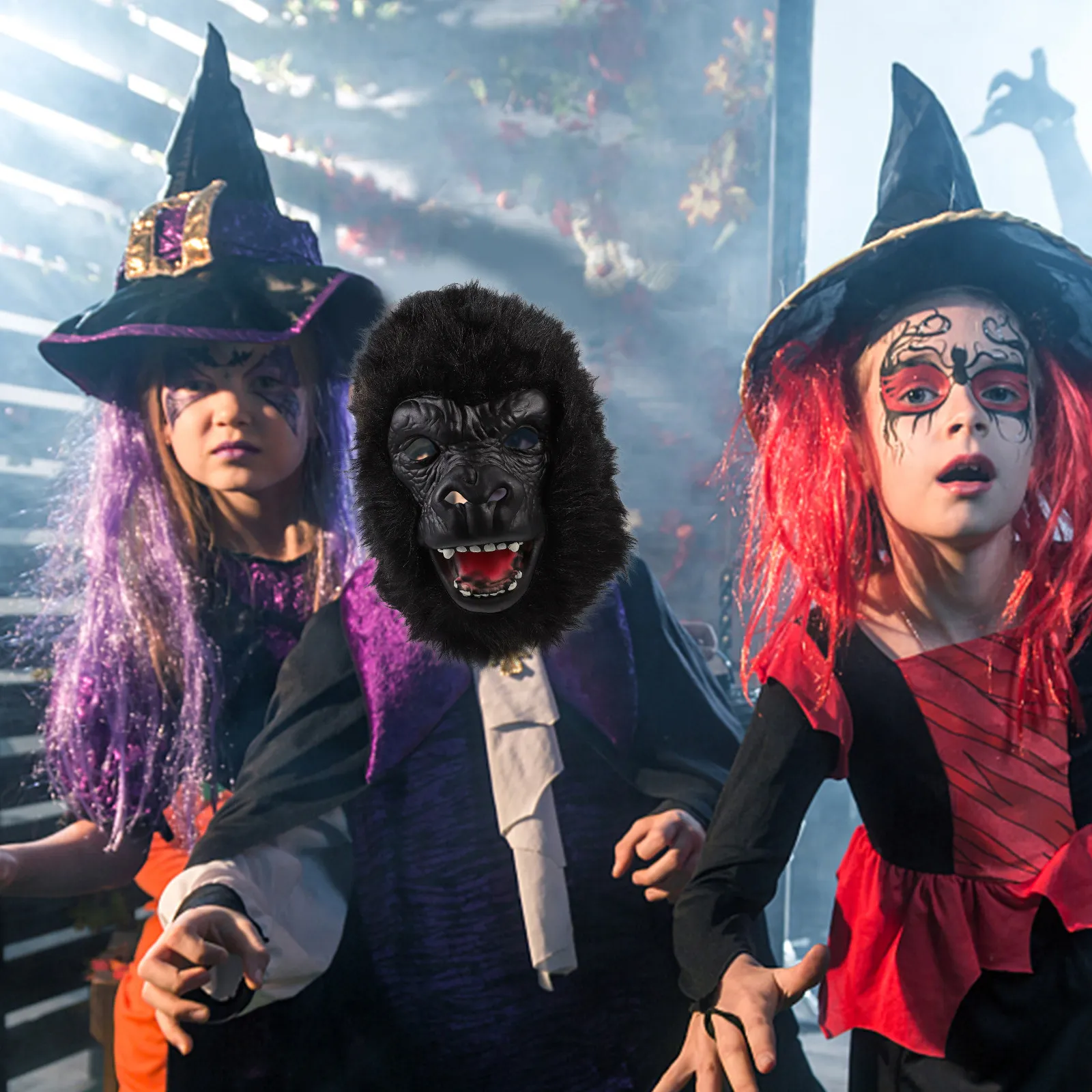 Маска головы гориллы для Хэллоуина, костюмированных вечеринок, косплея, реквизит с животным дизайном, реквизит для фотосессий на карнавал, Марди Гра, фестиваль, маскарад
Маска головы гориллы для Хэллоуина, костюмированных вечеринок, косплея, реквизит с животным дизайном, реквизит для фотосессий на карнавал, Марди Гра, фестиваль, маскарад