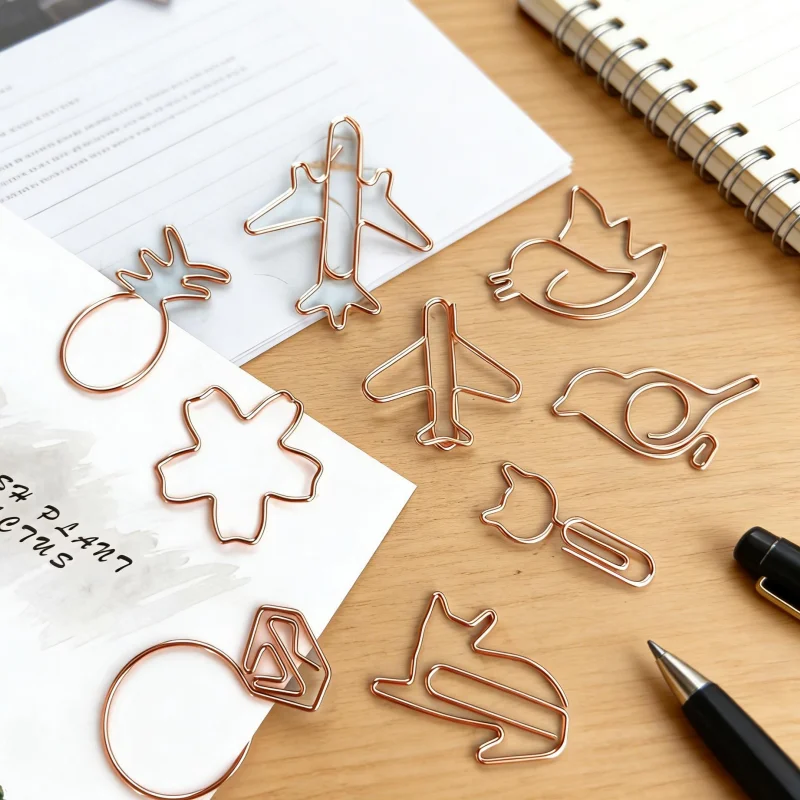 20-Piece Set of Randomly Assorted Creative Shaped Paper Clips, Office Paper Clips, Shaped Paper Clips, Gold Bookmark Paper Clips
20-Piece Set of Randomly Assorted Creative Shaped Paper Clips, Office Paper Clips, Shaped Paper Clips, Gold Bookmark Paper Clips