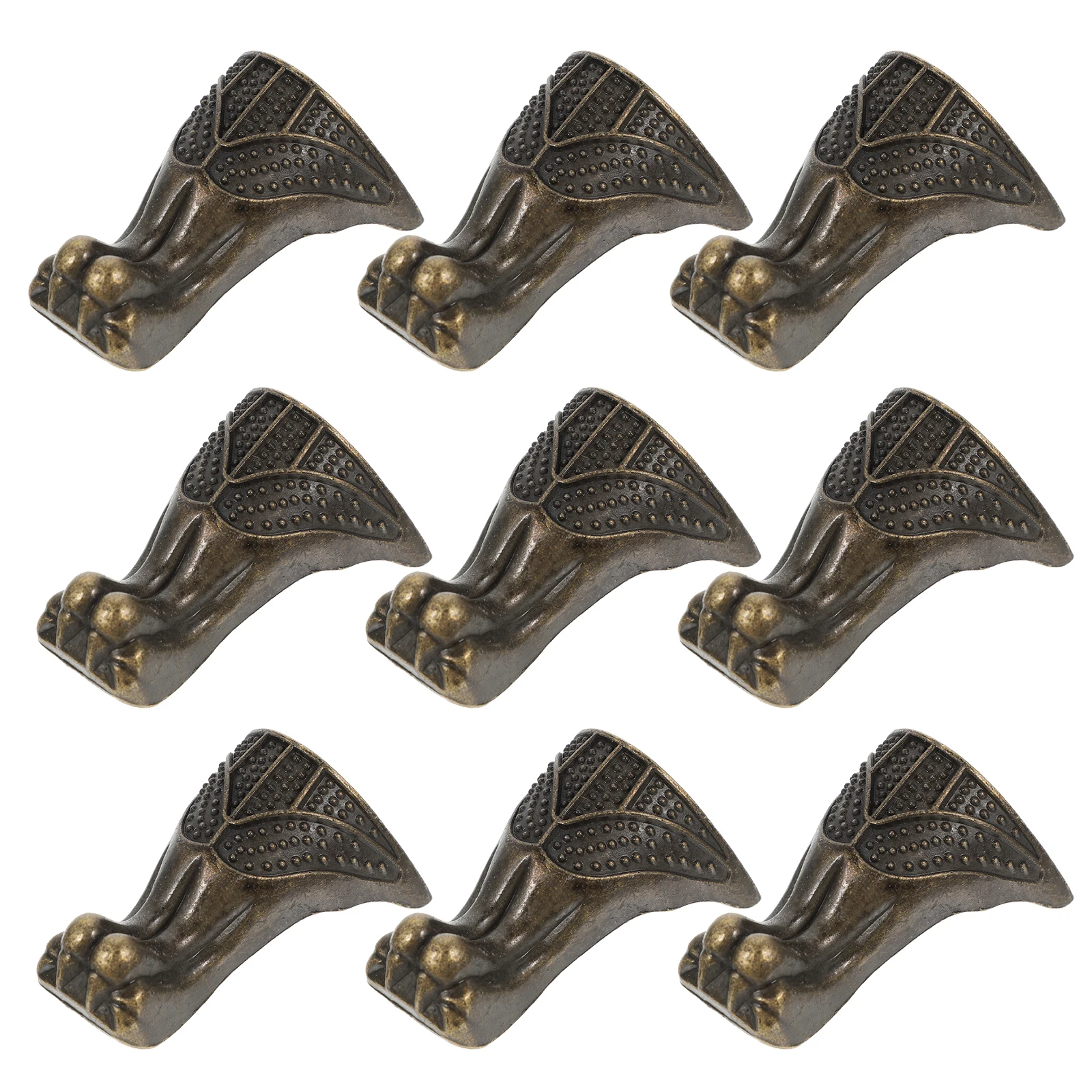 10 Pcs Decorative Foot Corners Sofa Legs Furniture Small Key Jewelry Case Feet Wood Edge Protector Metal
10 Pcs Decorative Foot Corners Sofa Legs Furniture Small Key Jewelry Case Feet Wood Edge Protector Metal