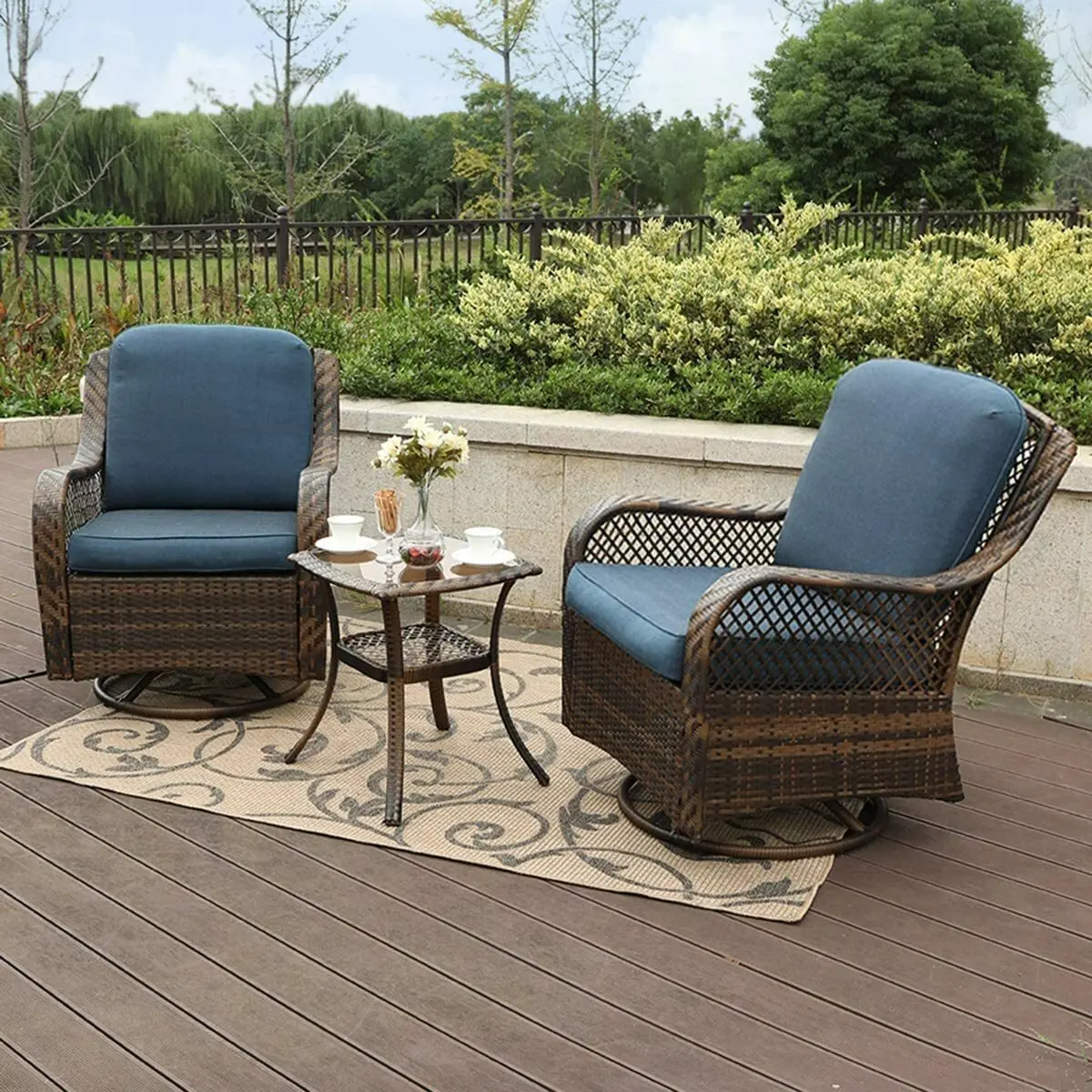Outdoor Furniture Rattan Furniture Wicker Patio Furniture Patio Conversation Set
