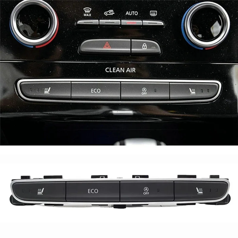 Central Control Multifunction Switch Button Seat Heating Switch ECO Switch For Renault Espace Koleos II 283E82672R Accessories-T
Central Control Multifunction Switch Button Seat Heating Switch ECO Switch For Renault Espace Koleos II 283E82672R Accessories-T