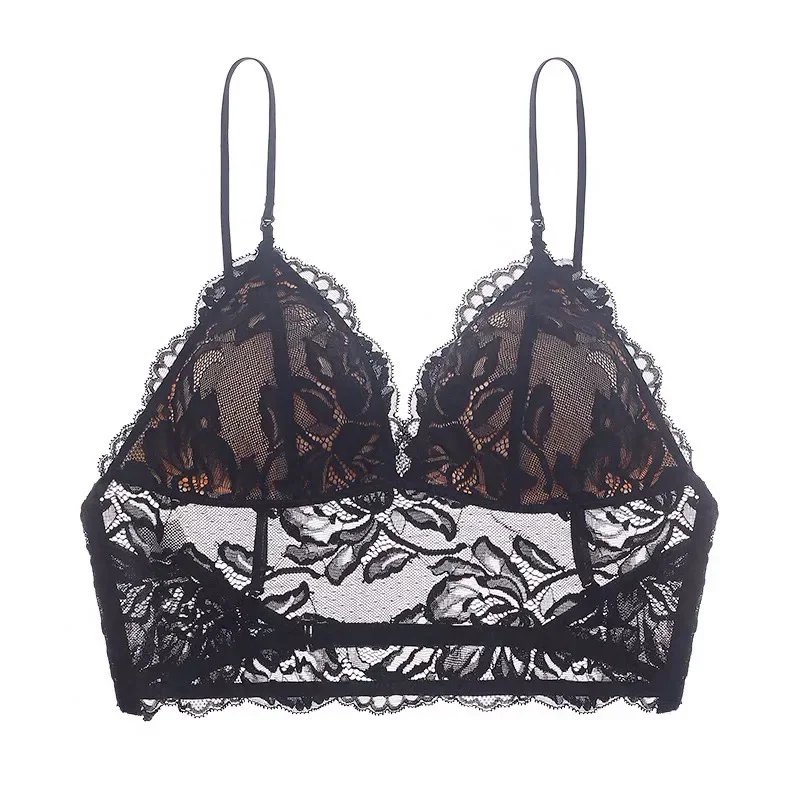 Women Sexy Lace Bra Wireless Thin Embroidery Intimates Tank Crop Top Elegant Ladies Daily Underwear
Women Sexy Lace Bra Wireless Thin Embroidery Intimates Tank Crop Top Elegant Ladies Daily Underwear