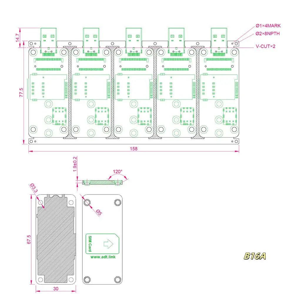 Карта адаптера M.2 NGFF Key B к USB 3.0 с двумя слотами для SIM-карт, поддержка модуля 4G/5G/LTE, для тестирования адаптера модуля WWAN
Карта адаптера M.2 NGFF Key B к USB 3.0 с двумя слотами для SIM-карт, поддержка модуля 4G/5G/LTE, для тестирования адаптера модуля WWAN