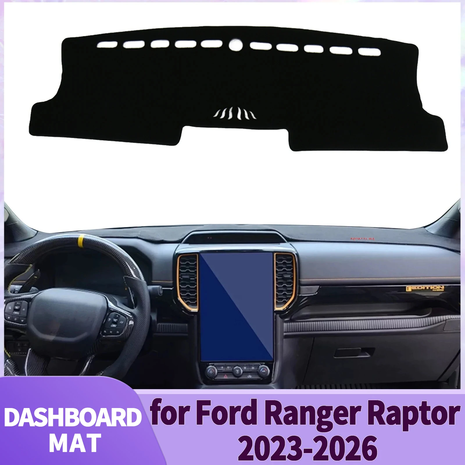 fit for Ford Ranger Raptor 2023 2024 2025 2026 Car Accessories Dashmat Dashboard Cover Pad DashMat Sunshade Protective Carpet
fit for Ford Ranger Raptor 2023 2024 2025 2026 Car Accessories Dashmat Dashboard Cover Pad DashMat Sunshade Protective Carpet
