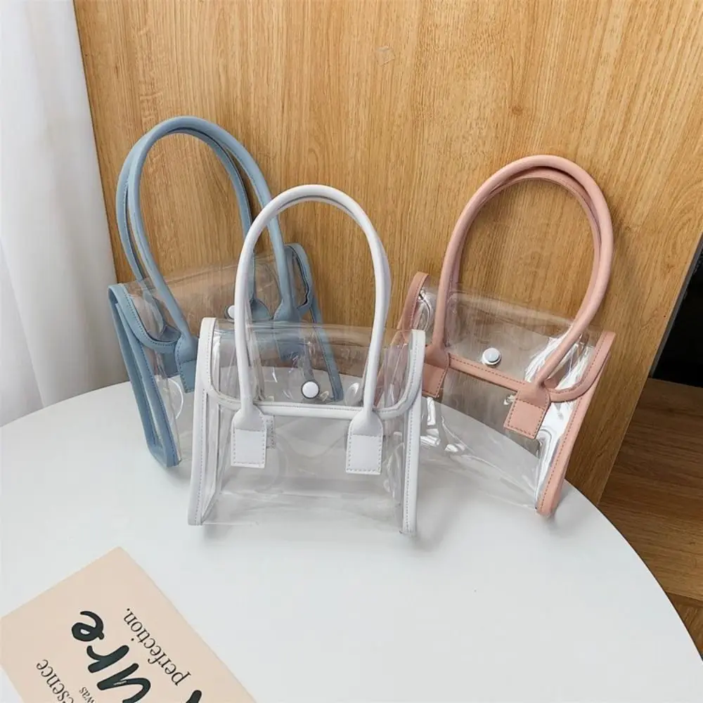 Новые модные прозрачные сумки, дизайнерская лоскутная дорожная желейная сумка из ПВХ, простая портативная пляжная сумка-тоут 
Новые модные прозрачные сумки, дизайнерская лоскутная дорожная желейная сумка из ПВХ, простая портативная пляжная сумка-тоут