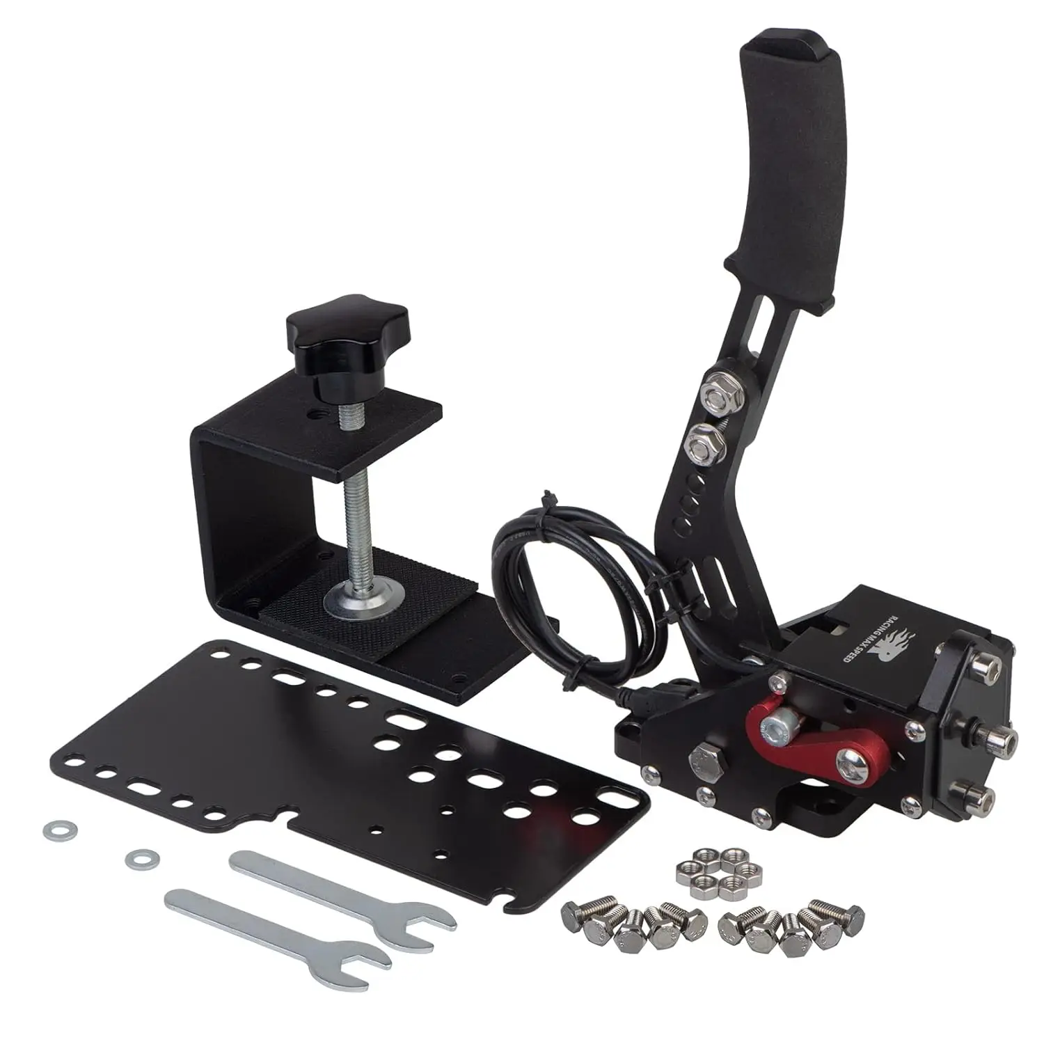 PC Racing Game USB Handbrake for Simulators, Compatible with G27 G29 G920 G923 T500 T300, Includes Fixing Clip and Plate
PC Racing Game USB Handbrake for Simulators, Compatible with G27 G29 G920 G923 T500 T300, Includes Fixing Clip and Plate