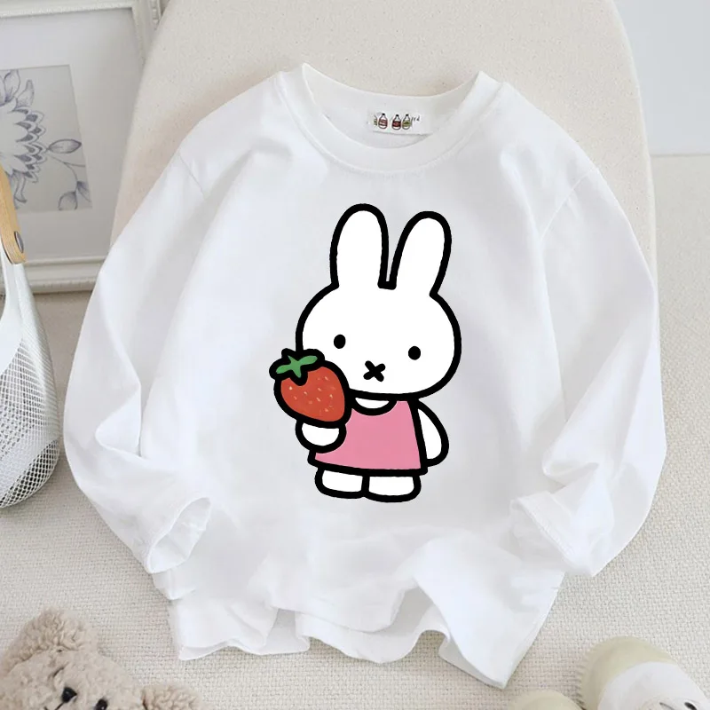 Children Long Sleeve T Shirt Miffys Anime Cartoon Print Cotton Top Girls Summer Casual Crew Neck Tees Kawaii Kids Clothing Gifts
Children Long Sleeve T Shirt Miffys Anime Cartoon Print Cotton Top Girls Summer Casual Crew Neck Tees Kawaii Kids Clothing Gifts
