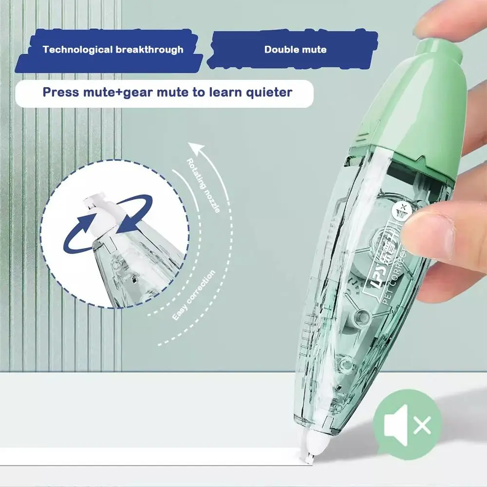 Simple Dual Mute Correction Tape Silent Portable Coating Tape Press Type Correction Band School Office
Simple Dual Mute Correction Tape Silent Portable Coating Tape Press Type Correction Band School Office