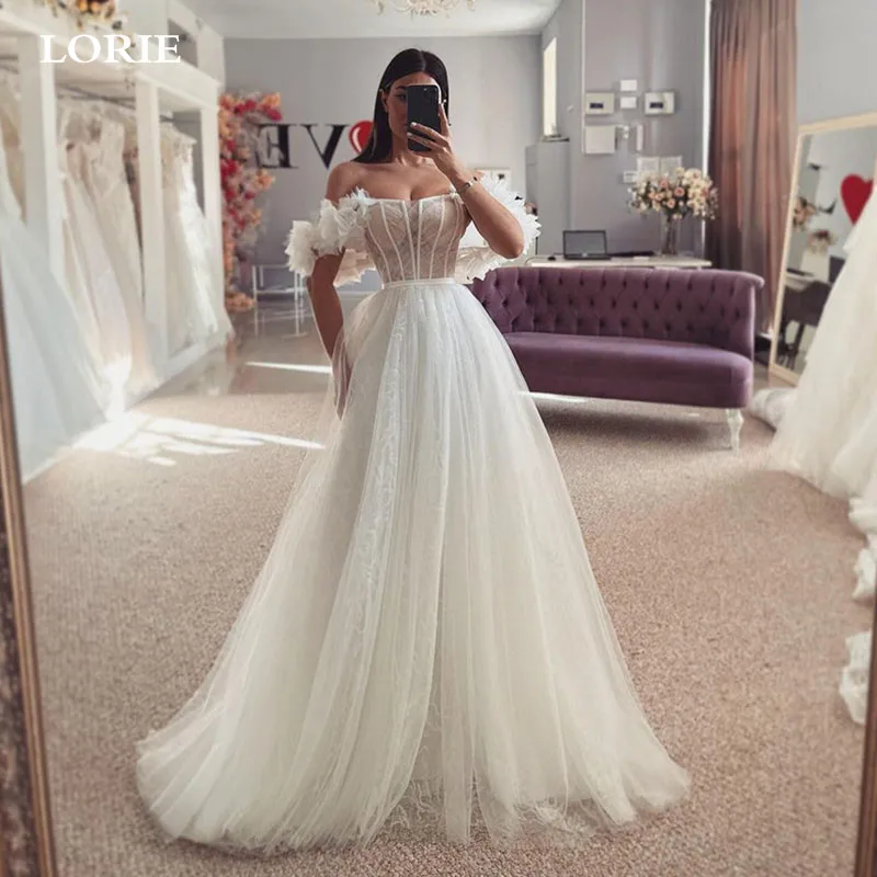 LORIELace Corset Wedding Dresses Tulle Off The Shoulder Bridal Dress Sleeveless Wedding Gowns 2023
LORIELace Corset Wedding Dresses Tulle Off The Shoulder Bridal Dress Sleeveless Wedding Gowns 2023