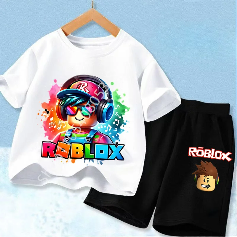 Cute Roblox Character Printed Kids T-Shirt Set, Stylish Green Jacket and Brown Pants Design for Boys and Girls
Cute Roblox Character Printed Kids T-Shirt Set, Stylish Green Jacket and Brown Pants Design for Boys and Girls