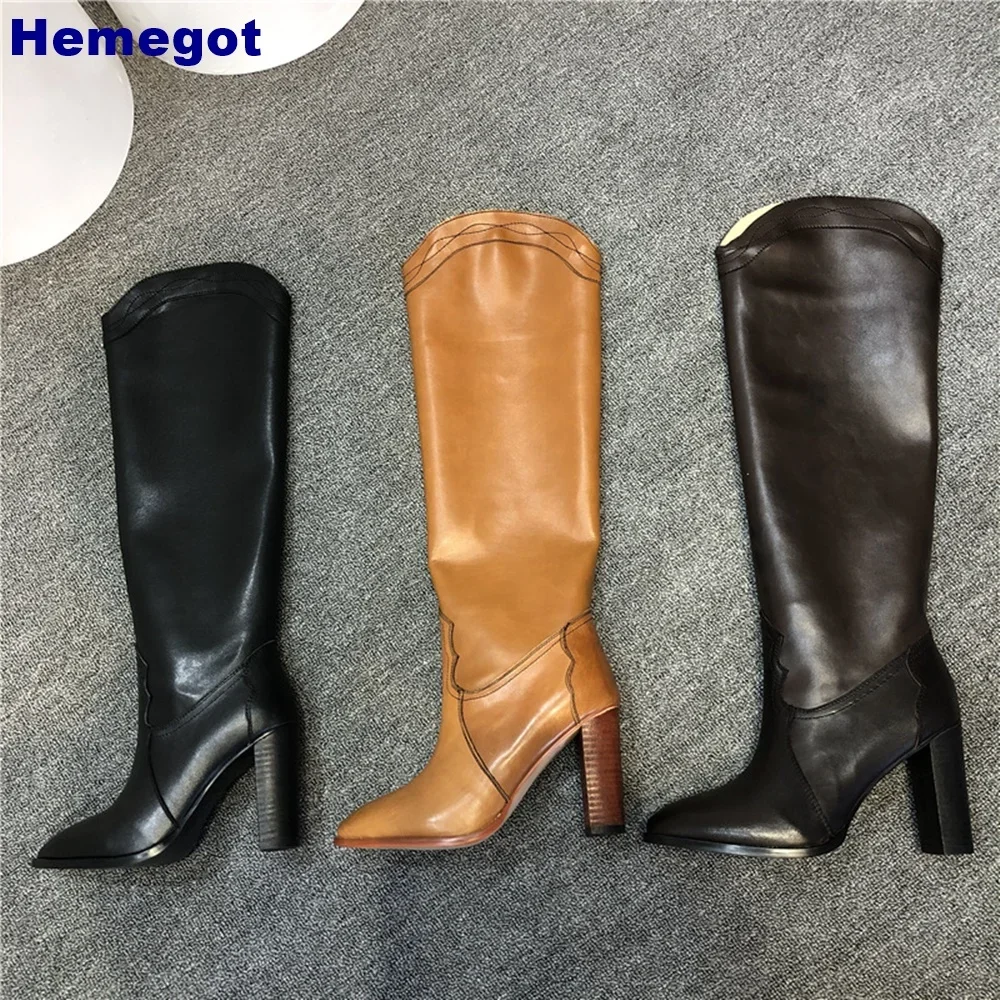 Genuine Leather Catwalk Knight Boots Sexy Thick Heel Fashion Women Round Toe Fashion Boots Catwalk Knee-High Snake Print Boots
Genuine Leather Catwalk Knight Boots Sexy Thick Heel Fashion Women Round Toe Fashion Boots Catwalk Knee-High Snake Print Boots