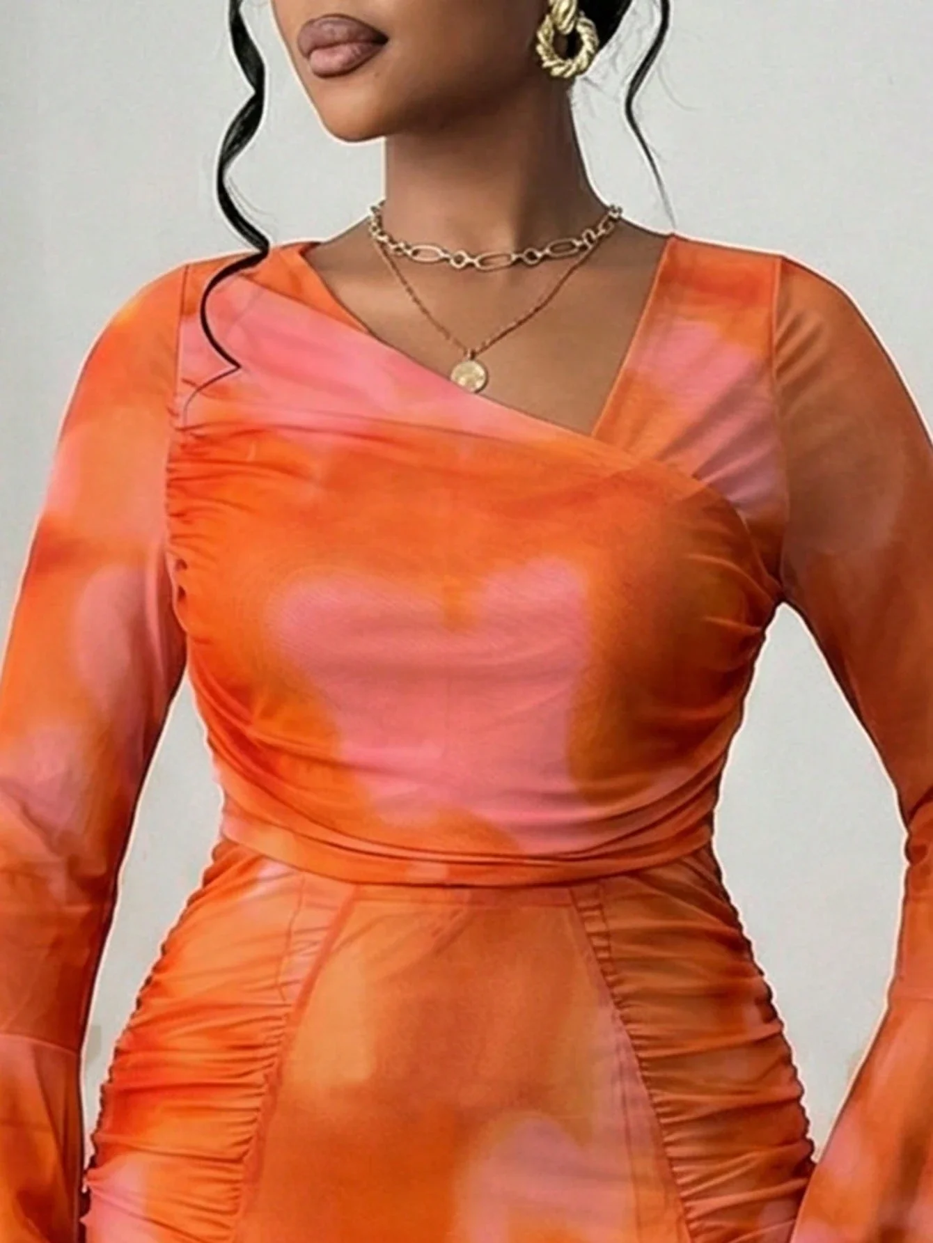 Sexy Semi-Sheer Asymmetric Shoulder Long Sleeve Floor Length Dress
Sexy Semi-Sheer Asymmetric Shoulder Long Sleeve Floor Length Dress