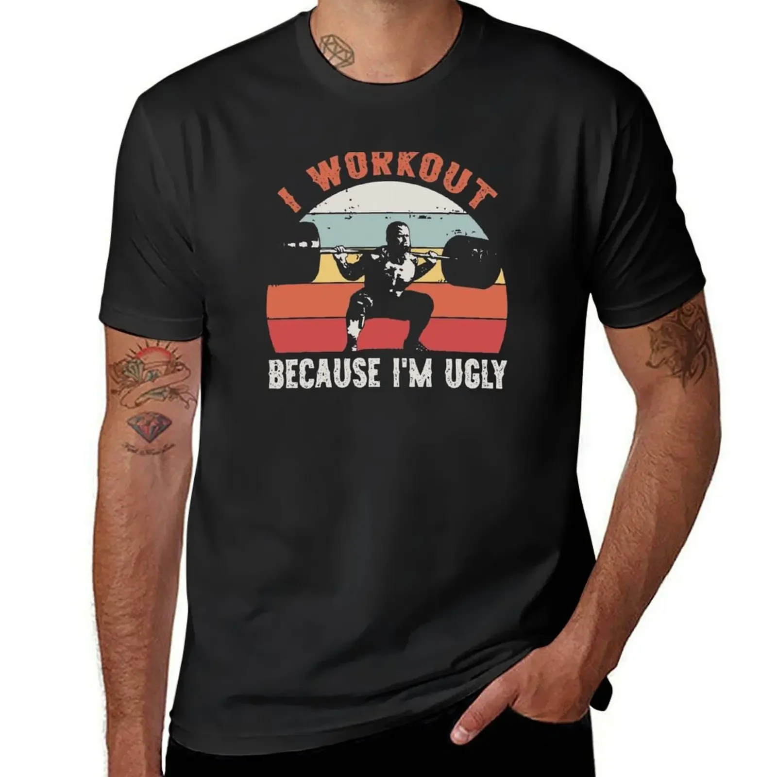 I WORKOUT BECAUSE I'M UGLY VINTAGE T-Shirt custom t shirt Short sleeve tee anime figures Blouse mens t shirts top quality
I WORKOUT BECAUSE I'M UGLY VINTAGE T-Shirt custom t shirt Short sleeve tee anime figures Blouse mens t shirts top quality