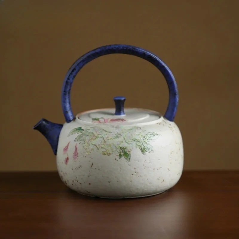 550ml Gold Silk Peony Firestone Red Lifting Handle Teapot Antique Tea Infuser Pot Tea Making Kettle with Ball Hole Cha craft
550ml Gold Silk Peony Firestone Red Lifting Handle Teapot Antique Tea Infuser Pot Tea Making Kettle with Ball Hole Cha craft