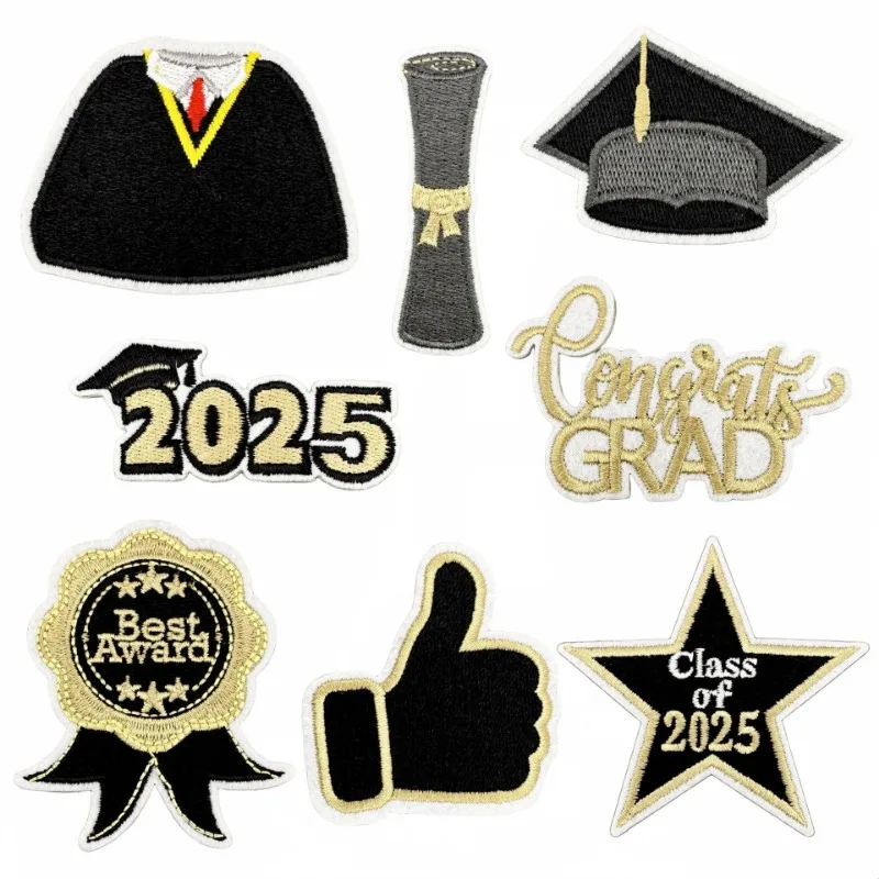 2025 Graduation Embroidered Sew On Patches Congrats Grad Iron on Patch for DIY Crafts Clothing Jackets Jeans Backpacks Hats
2025 Graduation Embroidered Sew On Patches Congrats Grad Iron on Patch for DIY Crafts Clothing Jackets Jeans Backpacks Hats