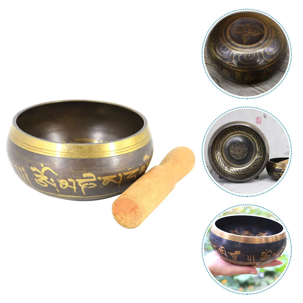 1Set Tibetan Singing Bowl Meditation Copper Sound Bowl Yoga Relaxation Accessories Buddha Prayer Gift Home Temple Decor
1Set Tibetan Singing Bowl Meditation Copper Sound Bowl Yoga Relaxation Accessories Buddha Prayer Gift Home Temple Decor