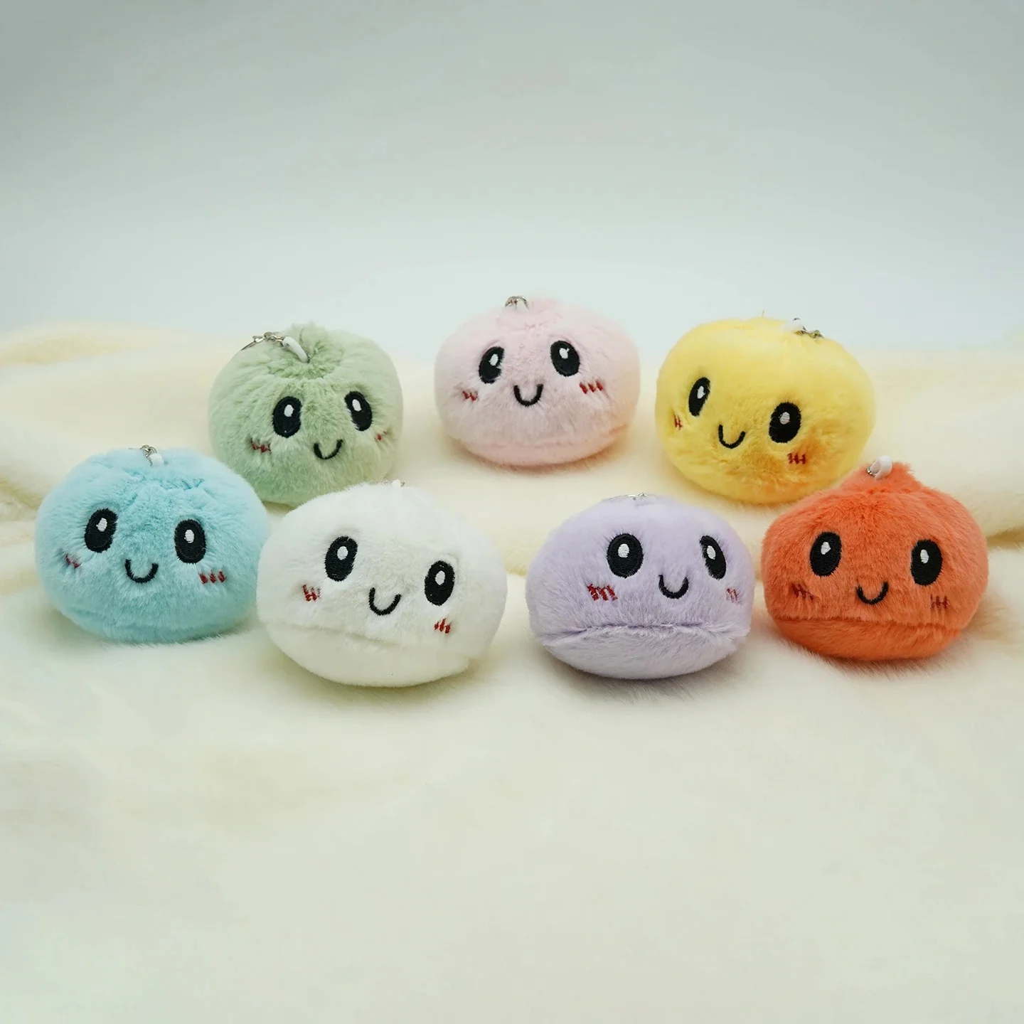 TreasuringU 2026 Cute Steamed Bun Shaped Keychain 7-Color Baozi Plushie Bag Food Doll Birthday Gifts
TreasuringU 2026 Cute Steamed Bun Shaped Keychain 7-Color Baozi Plushie Bag Food Doll Birthday Gifts