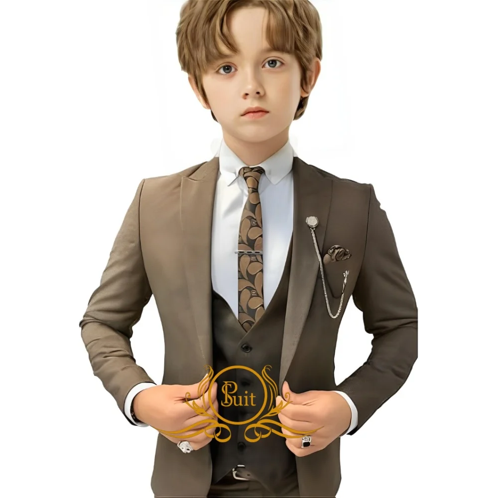 Classic Suit Boys Blazer Pants Vest 3 Piece Set Wedding Tuxedo Party Dress Suit for Kids Custom Formal Blazer
Classic Suit Boys Blazer Pants Vest 3 Piece Set Wedding Tuxedo Party Dress Suit for Kids Custom Formal Blazer