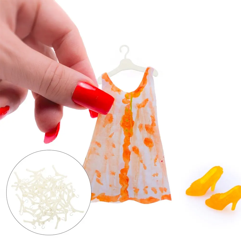 60Pcs Plastic Mini Clothes Hanger for Dollhouse Miniature Wardrobe Organizer Keeps Tiny Garments Clean Undamaged Stylish Setup
60Pcs Plastic Mini Clothes Hanger for Dollhouse Miniature Wardrobe Organizer Keeps Tiny Garments Clean Undamaged Stylish Setup