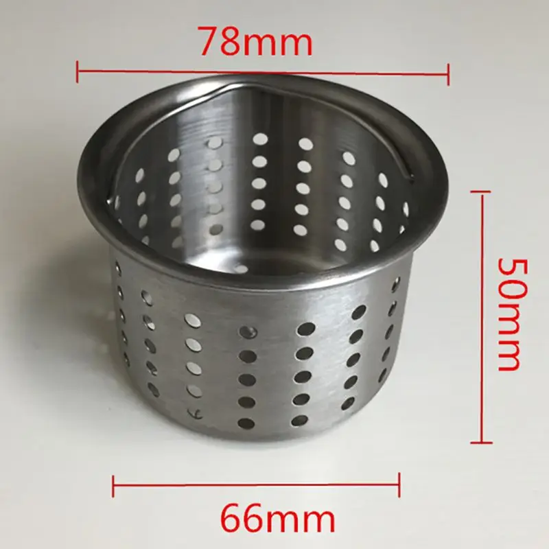 Diamter 78mm Sink Filter Basket, 3MM Filter Hole Kitchen Sink Strainer, Stainless Steel Waste Plug Drain Stopper Mesh Basket
Diamter 78mm Sink Filter Basket, 3MM Filter Hole Kitchen Sink Strainer, Stainless Steel Waste Plug Drain Stopper Mesh Basket