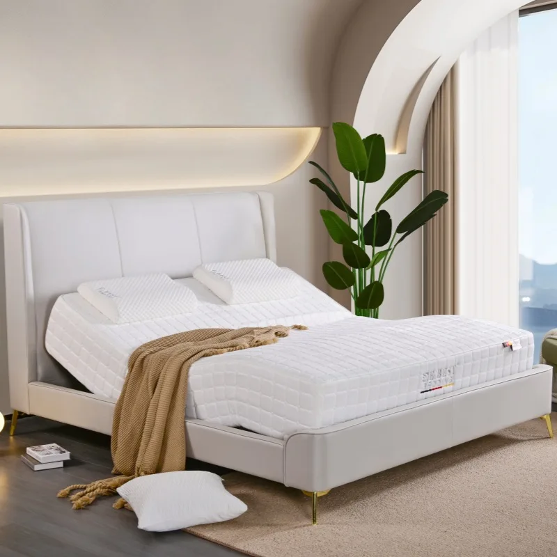 AI voice electric bed, massage smart mattress multi-function lift bed bedroom double smart bed
AI voice electric bed, massage smart mattress multi-function lift bed bedroom double smart bed