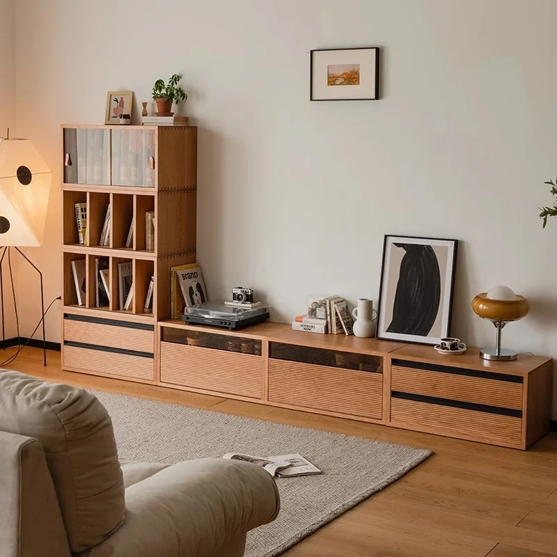 Solid wood bookcase, living room TV cabinet, Nordic cherry wood floor-to-ceiling low locker, free combination bookshelf
Solid wood bookcase, living room TV cabinet, Nordic cherry wood floor-to-ceiling low locker, free combination bookshelf