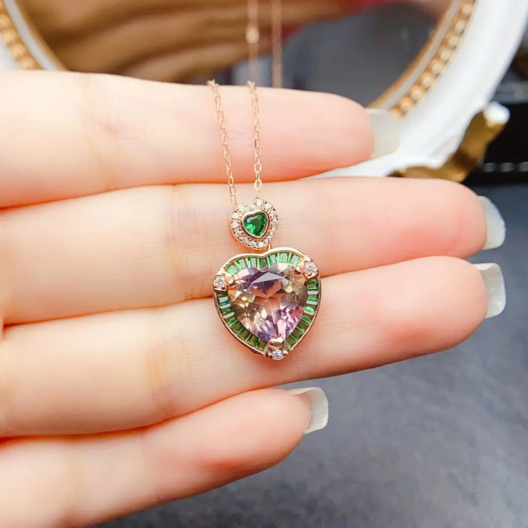 ZECAA Ametrine Fine Jewelry Woman Ametrine Pendant With Natural Ametrine Gemstone 10*10mm Silver Lady Ametrine Pendant Jewelry
ZECAA Ametrine Fine Jewelry Woman Ametrine Pendant With Natural Ametrine Gemstone 10*10mm Silver Lady Ametrine Pendant Jewelry