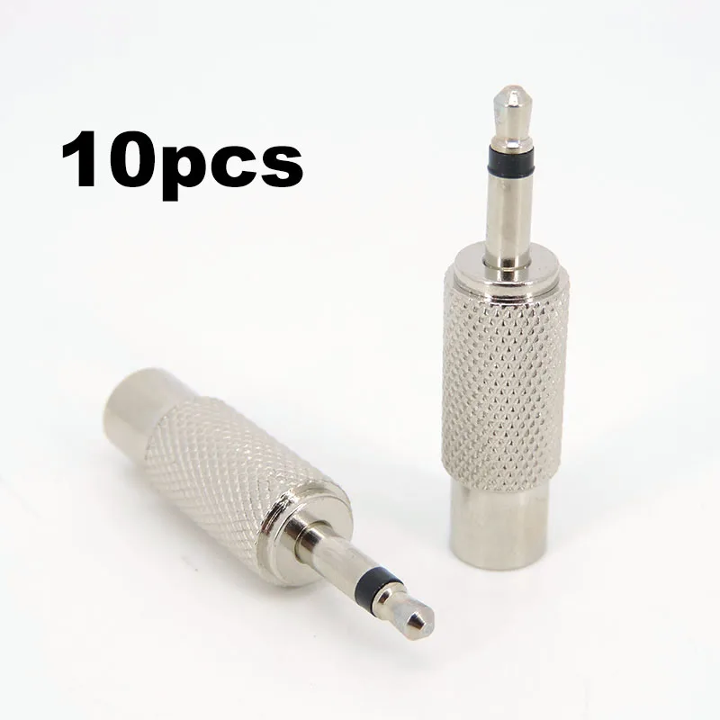 10pcs Metal 3.5mm Jack Converter 3.5 Male Mono Plug to RCA Female Audio Connector to AV Female Computer Audio e1
10pcs Metal 3.5mm Jack Converter 3.5 Male Mono Plug to RCA Female Audio Connector to AV Female Computer Audio e1