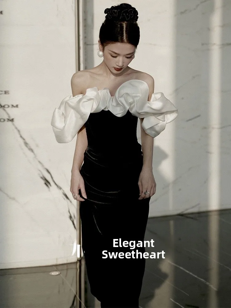 Ele Bla-oulder Fi-Tail Gown for Hosts Faionable Long Evening Dr Suitable for Various Ocns Polyester B...
Ele Bla-oulder Fi-Tail Gown for Hosts Faionable Long Evening Dr Suitable for Various Ocns Polyester B...